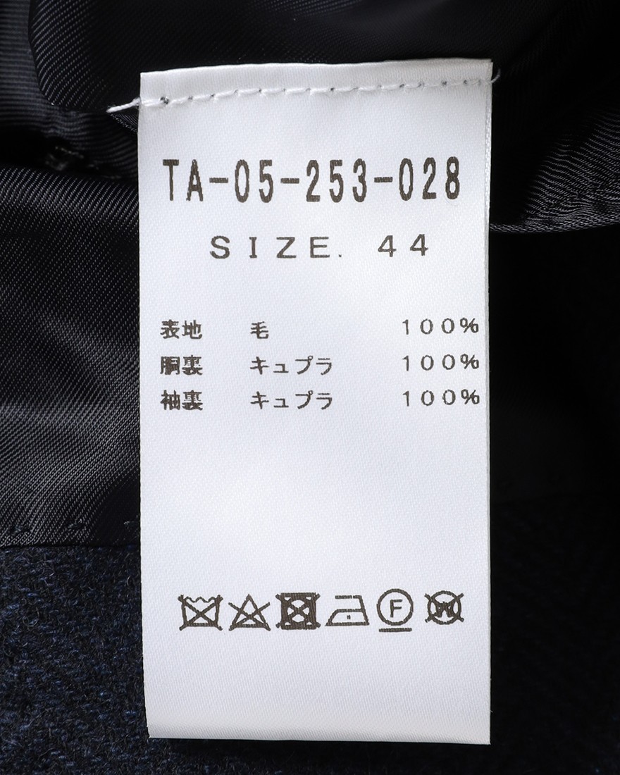TITO ALLEGRETTOウールヘリンボーン 3Bシングル ジャケット24l