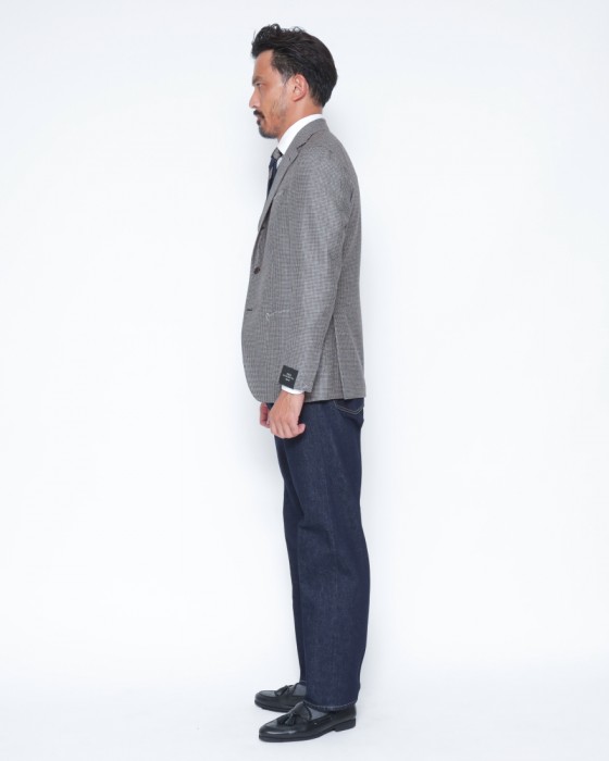 TITO ALLEGRETTOウールハウンドトゥース 3Bシングル ジャケット02l