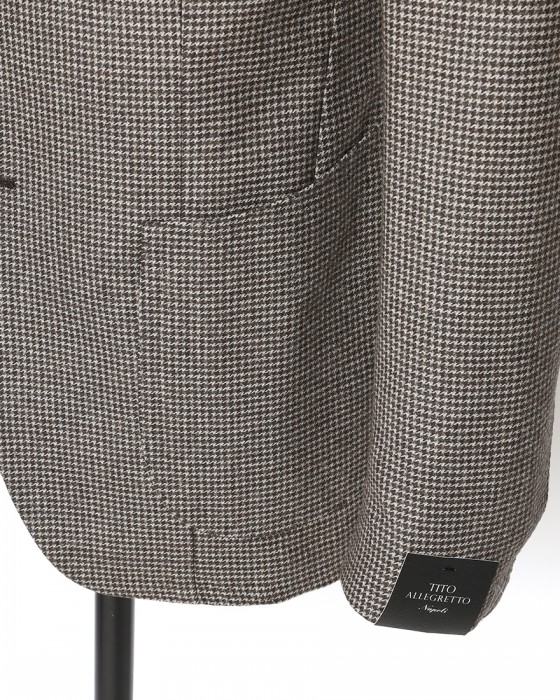 TITO ALLEGRETTOウールハウンドトゥース 3Bシングル ジャケット09l