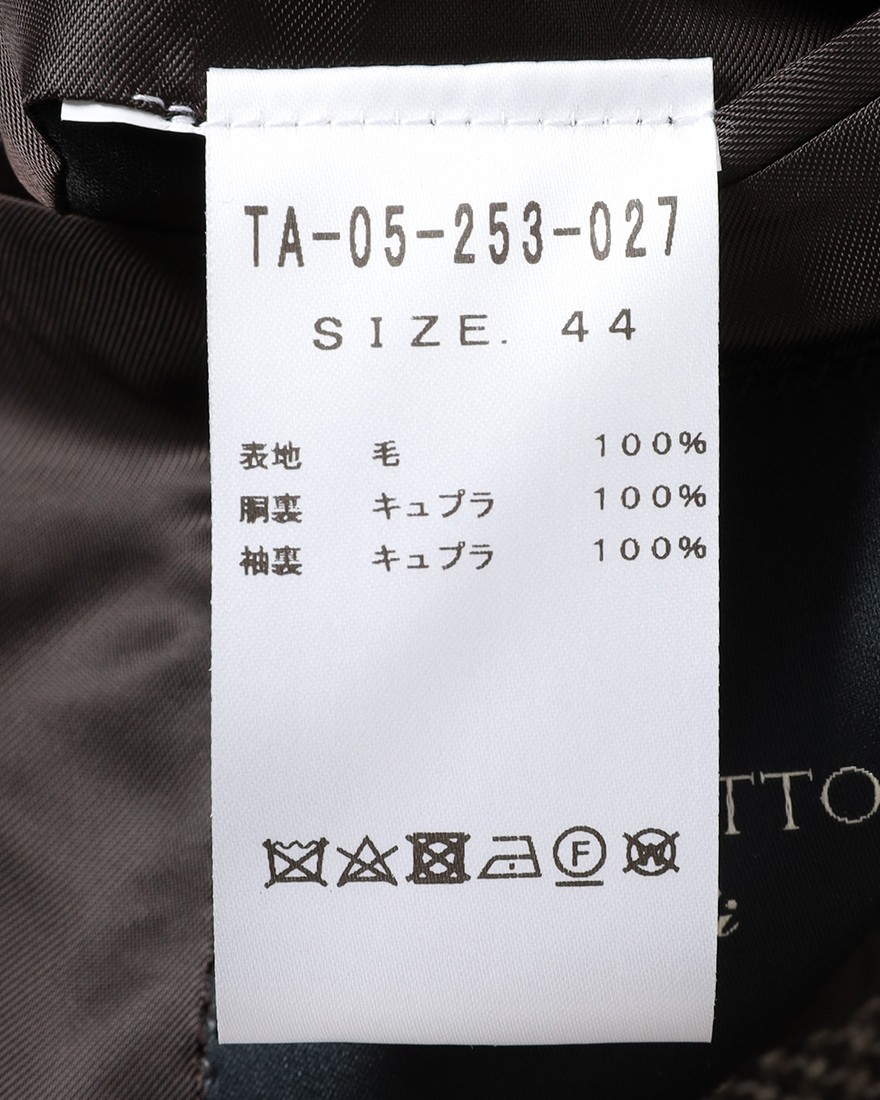 TITO ALLEGRETTOウールハウンドトゥース 3Bシングル ジャケット24l