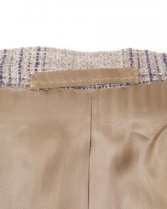 TITO ALLEGRETTOリネンコットン グループドチェック シングル3Bジャケット13l