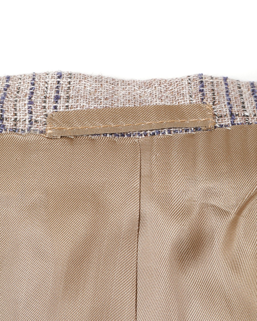 TITO ALLEGRETTOリネンコットン グループドチェック シングル3Bジャケット13l