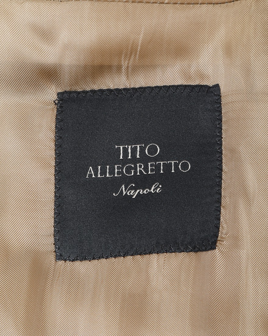 TITO ALLEGRETTOリネンコットン グループドチェック シングル3Bジャケット16l