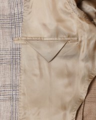 TITO ALLEGRETTOリネンコットン グループドチェック シングル3Bジャケットmb_14l