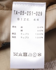 TITO ALLEGRETTOリネンコットン グループドチェック シングル3Bジャケットmb_22l