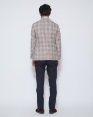 TITO ALLEGRETTOリネンコットン グループドチェック シングル3Bジャケットmb_29l