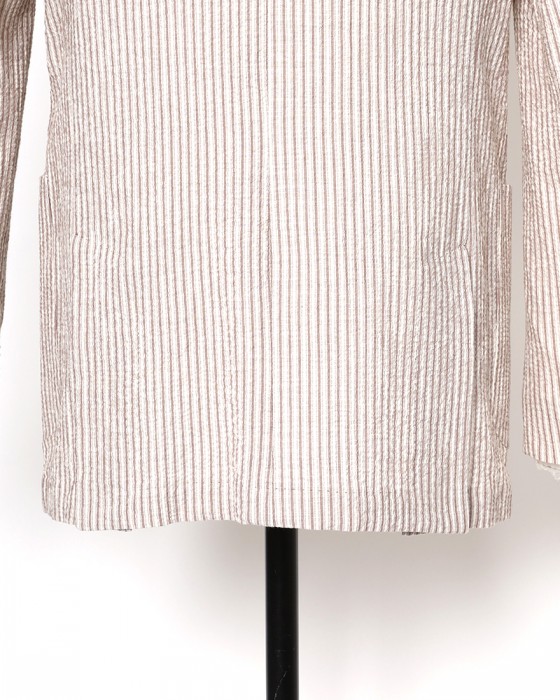 ERRICO FORMICOLAストライプコットン 2B シングルジャケット【ANDREA】 12l