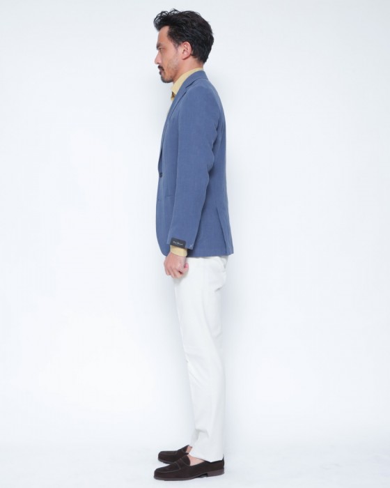 ERRICO FORMICOLAリネンコットン 2B シングルジャケット【ANDREA】 02l