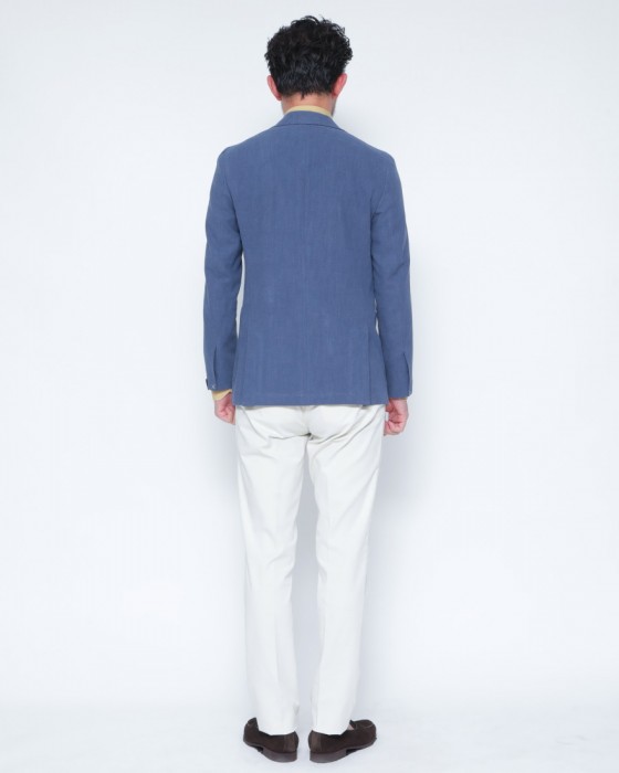 ERRICO FORMICOLAリネンコットン 2B シングルジャケット【ANDREA】 03l