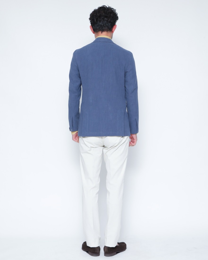 ERRICO FORMICOLAリネンコットン 2B シングルジャケット【ANDREA】 03l