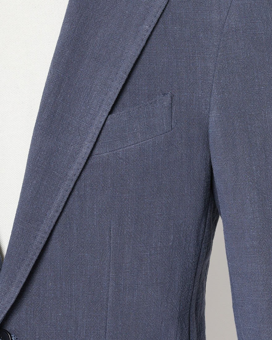 ERRICO FORMICOLAリネンコットン 2B シングルジャケット【ANDREA】 07l