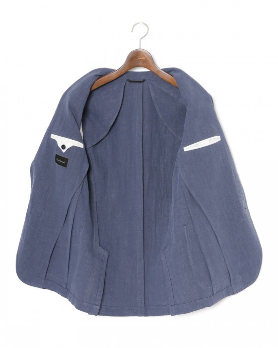 ERRICO FORMICOLAリネンコットン 2B シングルジャケット【ANDREA】 15l