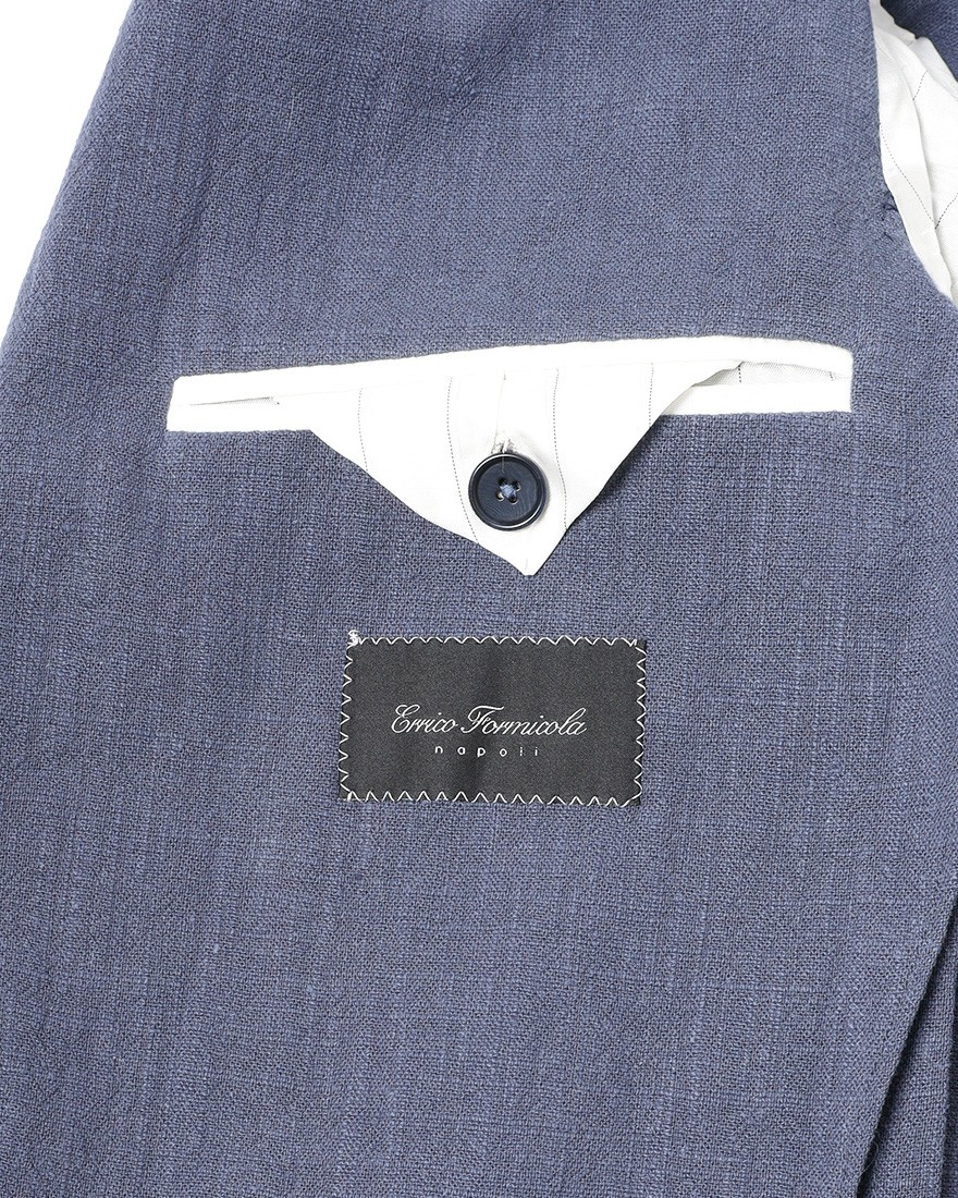 ERRICO FORMICOLAリネンコットン 2B シングルジャケット【ANDREA】 17l