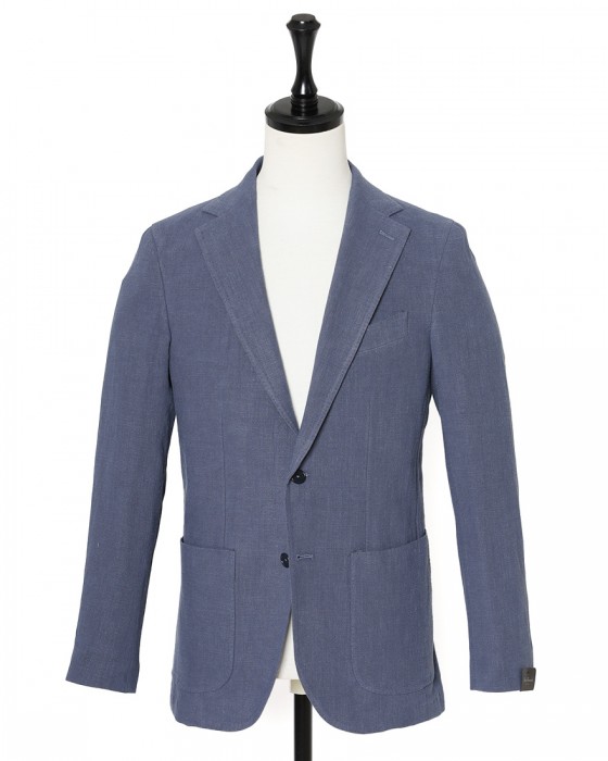 ERRICO FORMICOLAリネンコットン 2B シングルジャケット【ANDREA】 c0