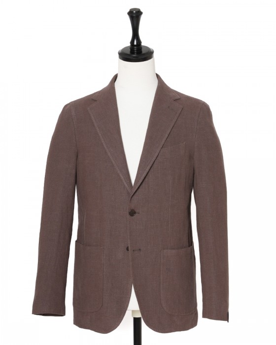 ERRICO FORMICOLAリネンコットン 2B シングルジャケット【ANDREA】 c1