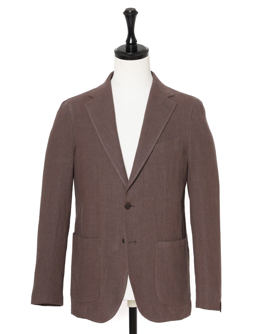 ERRICO FORMICOLAリネンコットン 2B シングルジャケット【ANDREA】 c1