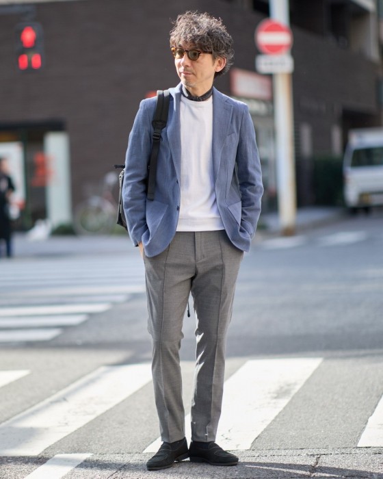 ERRICO FORMICOLAリネンコットン 2B シングルジャケット【ANDREA】 ma