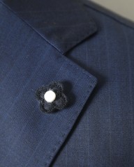 LARDINI(ラルディーニ)エクスクルーシブ ピンストライプソラーロ 3Bシングル 1プリーツスーツ