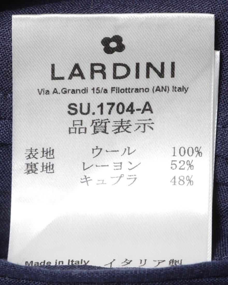 LARDINIウール 3Bシングルスーツ15l