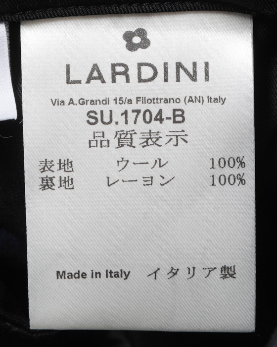 LARDINIウール 3Bシングルスーツ30l