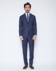 TITO ALLEGRETTOウールネイビー 3Bシングルスーツmb_27l
