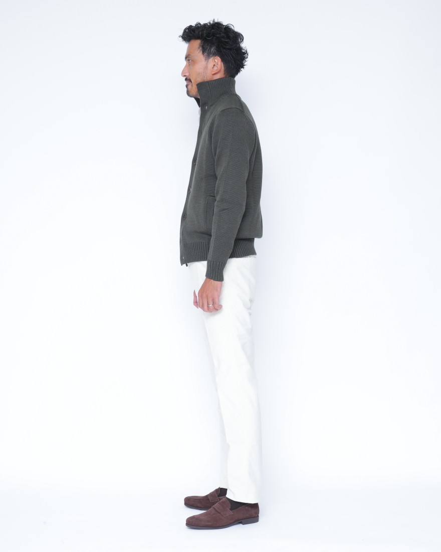 ZANONE5Gスタンドカラーニットブルゾン【CHIOTO/SLIM FIT】12l