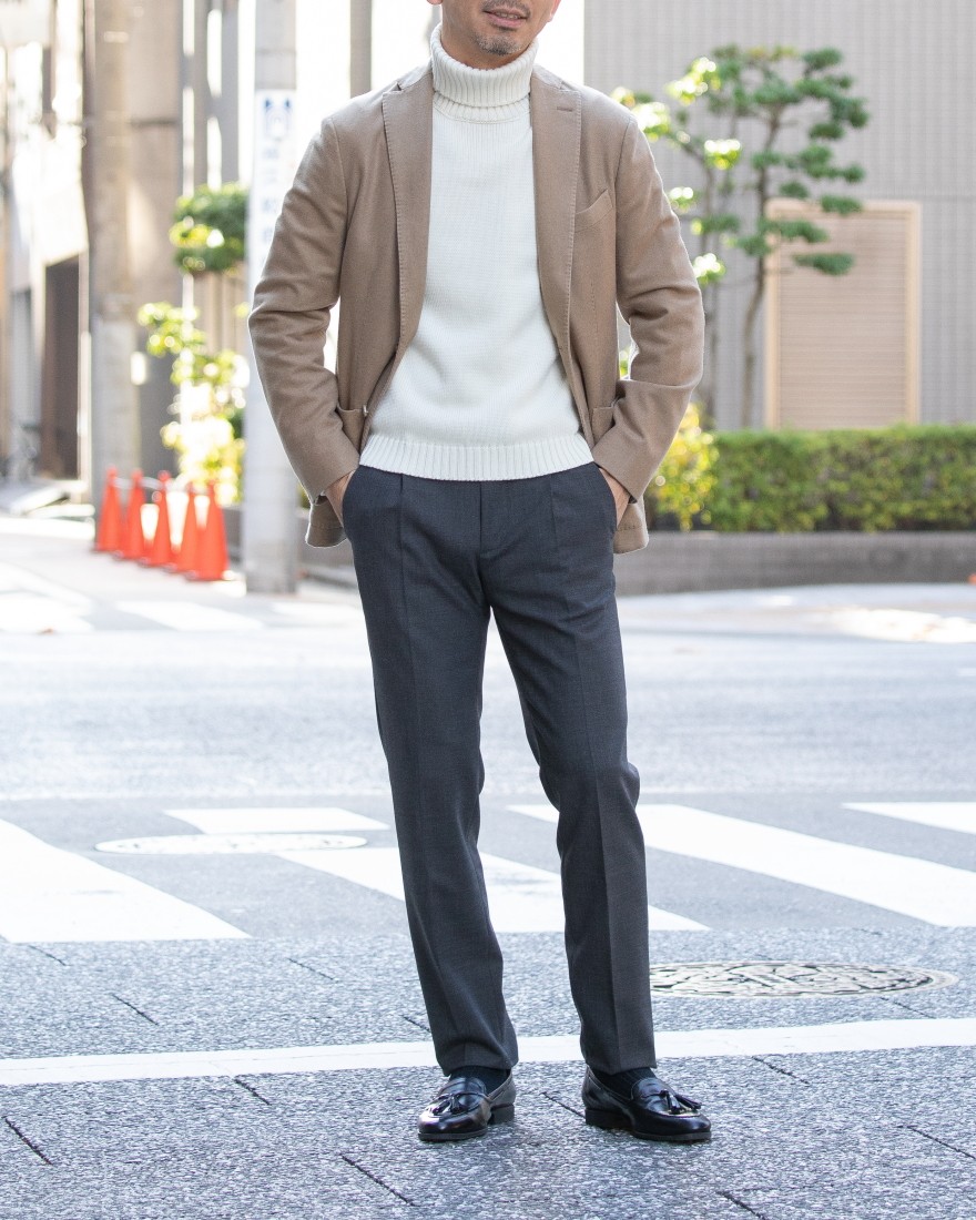 タートルネック 5Gメリノウール ニット【SLIM FIT】｜ZANONE（ザノーネ 