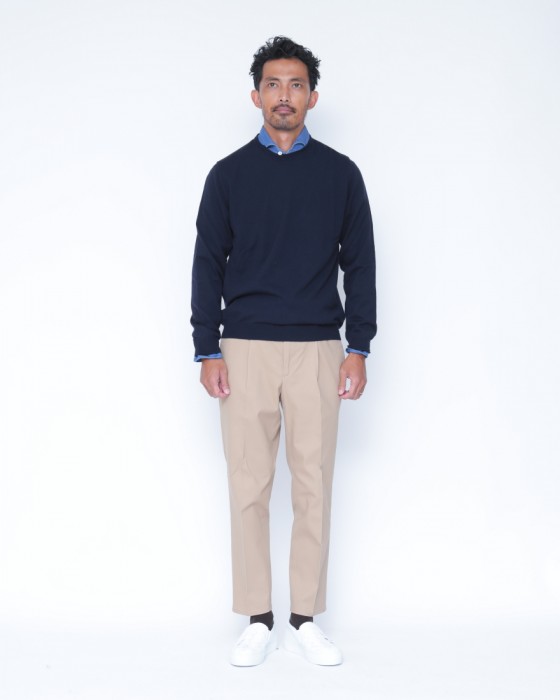 クルーネック 12Gメリノウール ニット【SLIM FIT】|ZANONE(ザノーネ ...
