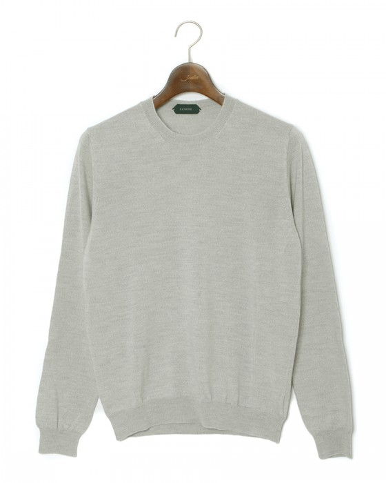 クルーネック 12Gメリノウール ニット【SLIM FIT】|ZANONE(ザノーネ ...