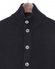ZANONE7Gスタンドカラーコットンリネンニットブルゾン【CHIOTO/SLIM FIT】mb_03l
