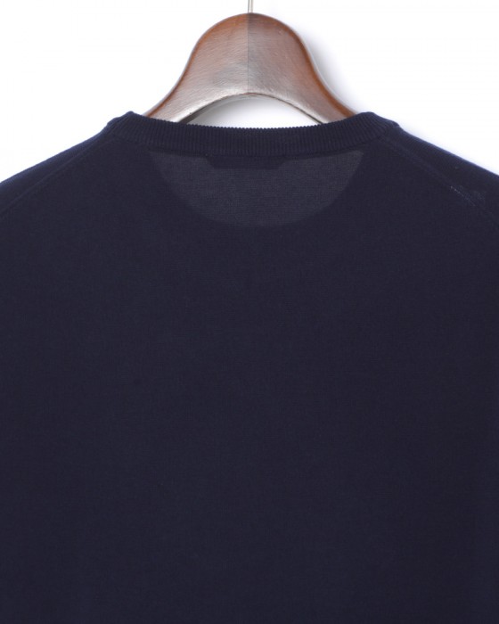 クレープコットン クルーネックニット【crepe cotton 】｜ZANONE