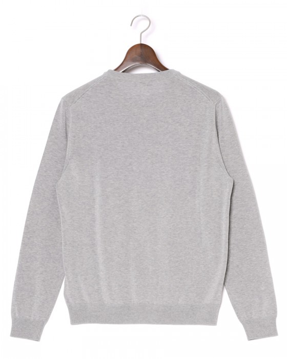 ZANONEクレープコットン 長袖クルーネックニット【crepe cotton 】05l