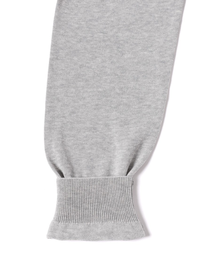 クレープコットン 長袖クルーネックニット【crepe cotton クレープコットン 長袖クルーネックニット【crepe cotton