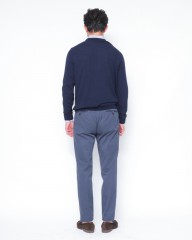 ZANONEクレープコットン 長袖クルーネックニット【crepe cotton 】mb_03l