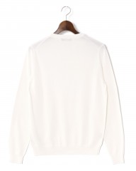 ZANONEクレープコットン 長袖クルーネックニット【crepe cotton 】mb_04l