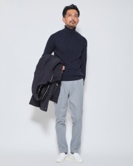 ZANONE7Gリブウール タートルネックニットmb_ma