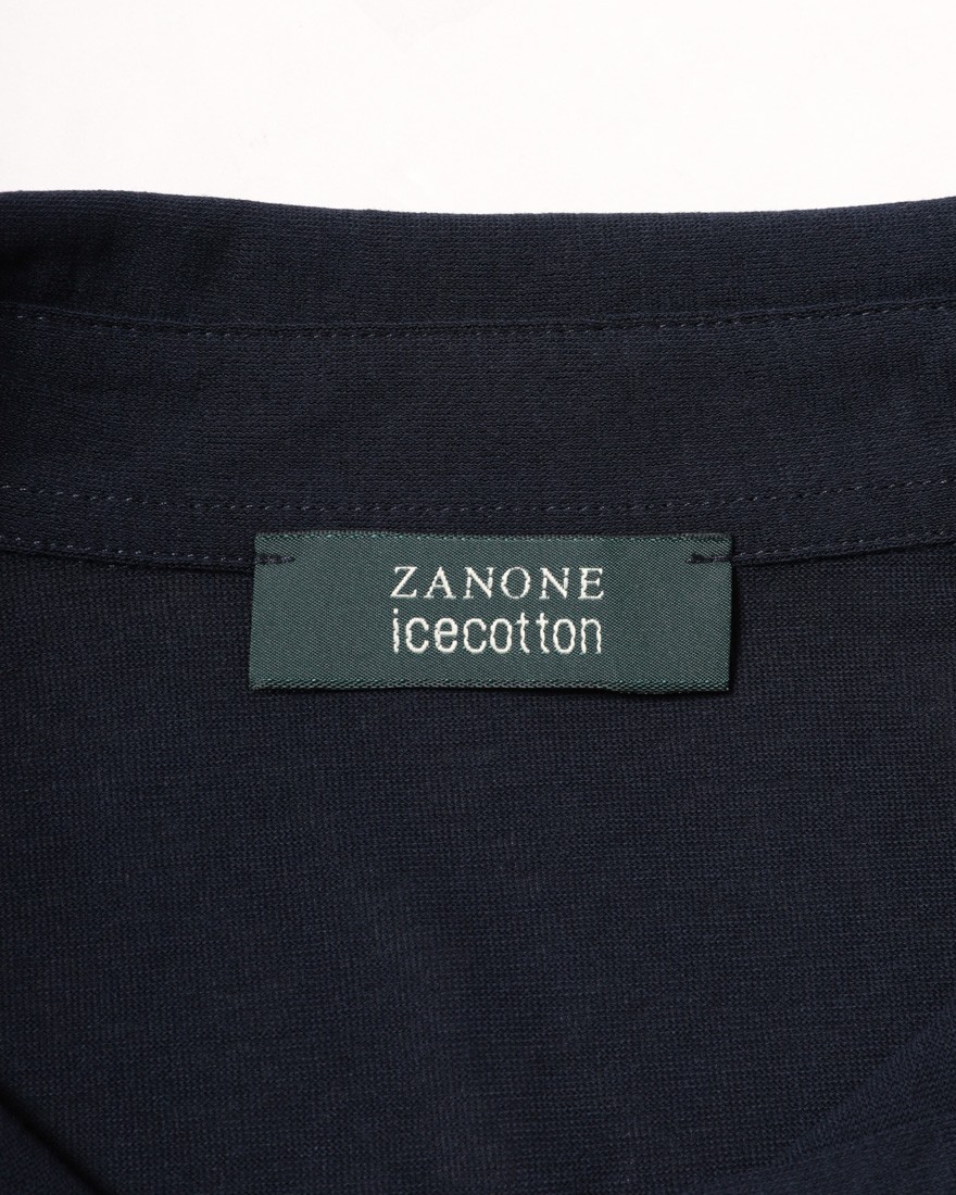 ZANONEアイスコットン 長袖ポロシャツ【icecotton】04l