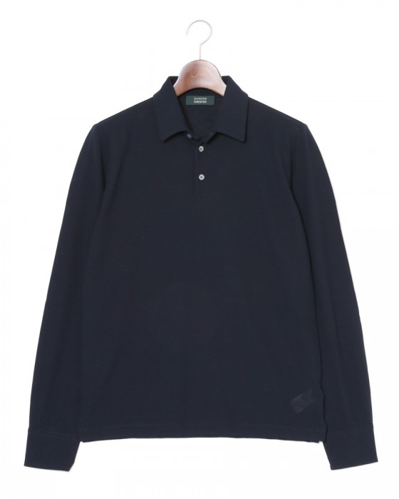 ZANONEアイスコットン 長袖ポロシャツ【icecotton】c0