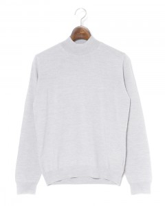 12G モックネック ニット【SLIM FIT】