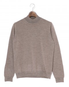 12G モックネック ニット【SLIM FIT】