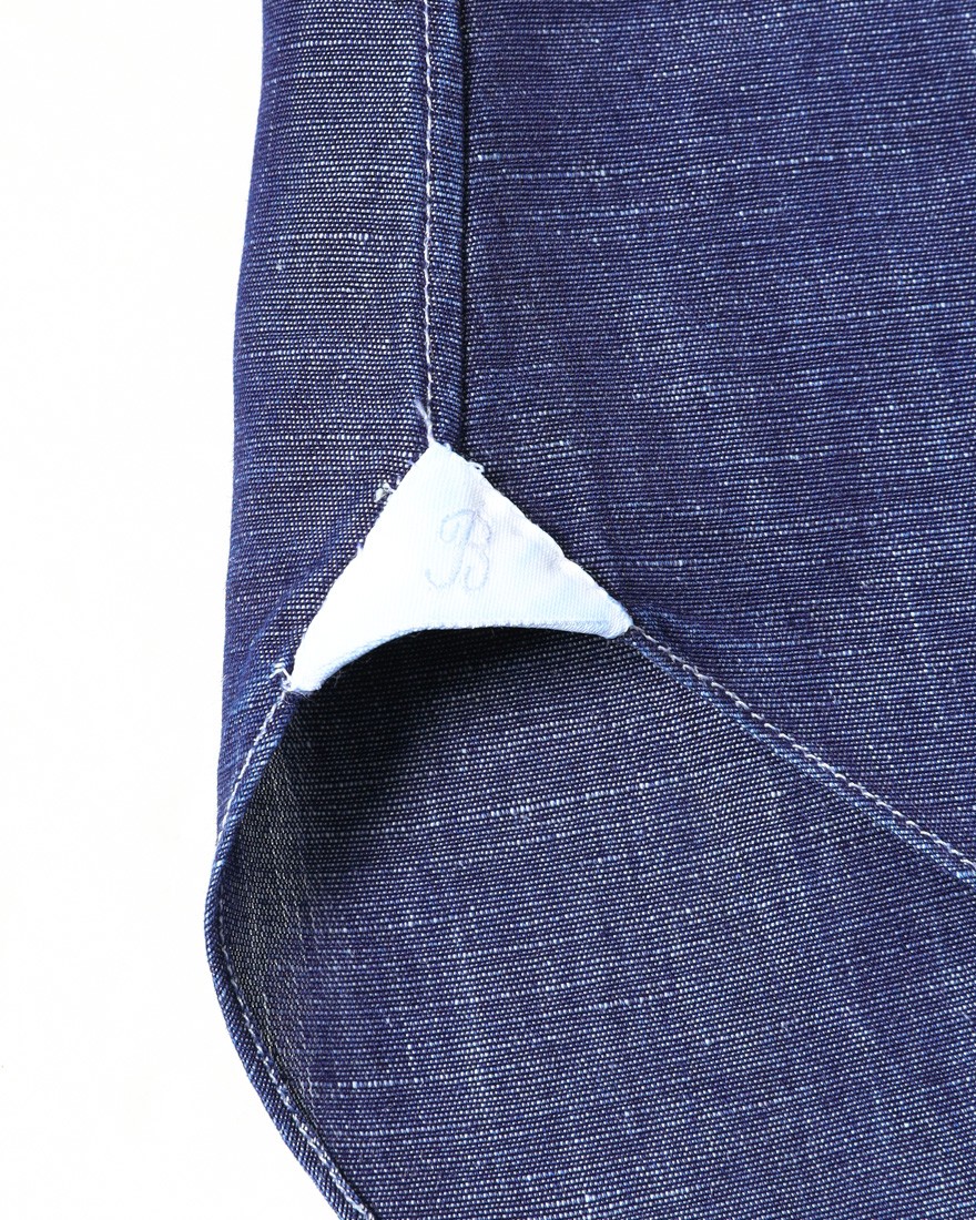 BARBAコットンリネン シャンブレーシャツ【New Bruno/DANDY LIFE】09l