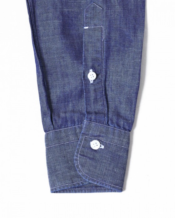 BARBAコットンリネン シャンブレーシャツ【New Bruno/DANDY LIFE】14l