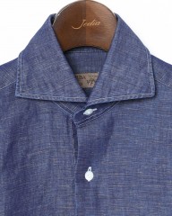 BARBAコットンリネン シャンブレーシャツ【New Bruno/DANDY LIFE】mb_06l