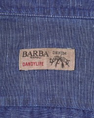 BARBAコットンリネン シャンブレーシャツ【New Bruno/DANDY LIFE】mb_07l