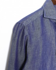 BARBAコットンリネン シャンブレーシャツ【New Bruno/DANDY LIFE】mb_10l