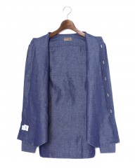 BARBAコットンリネン シャンブレーシャツ【New Bruno/DANDY LIFE】mb_12l