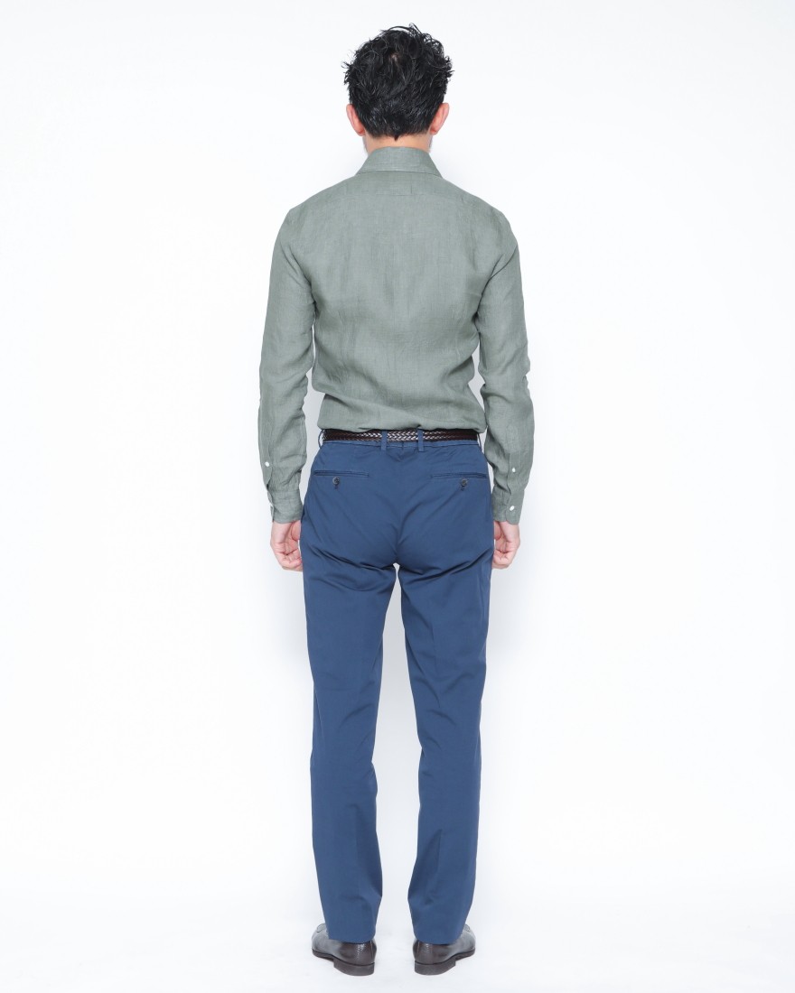 BARBAリネン ワイドカラー シャツ【New Bruno/DANDY LIFE】03l