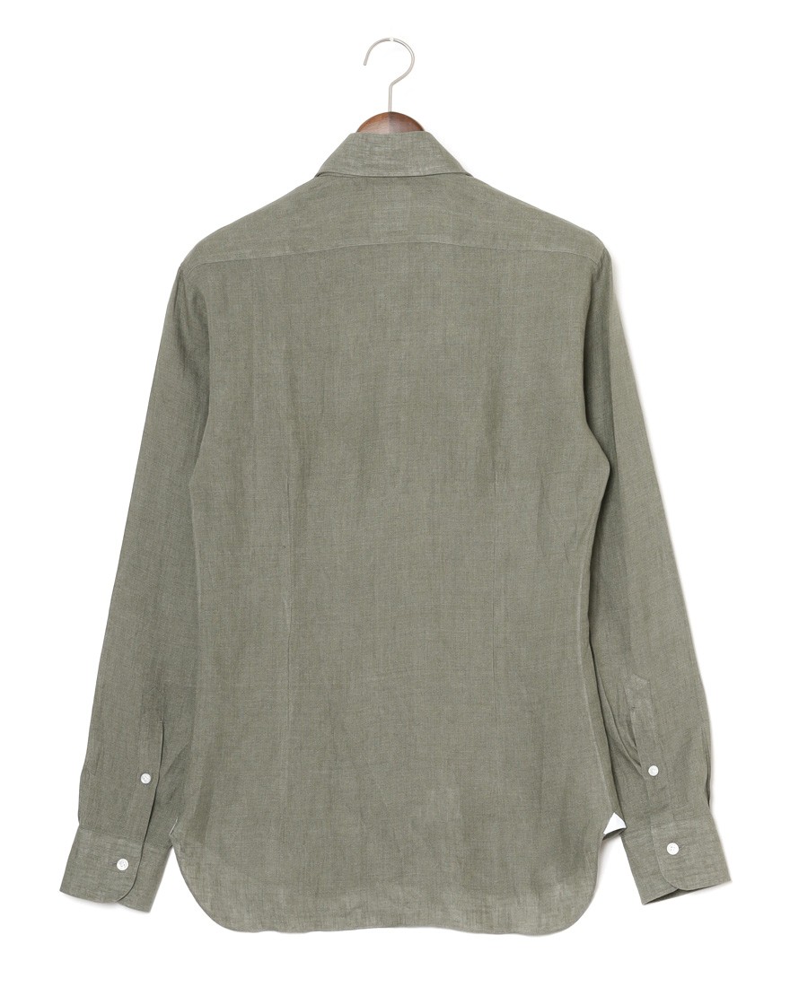 BARBAリネン ワイドカラー シャツ【New Bruno/DANDY LIFE】04l