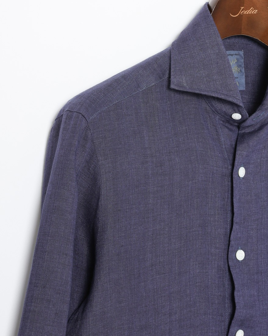 BARBAリネン ワイドカラー シャツ【New Bruno/DANDY LIFE】10l