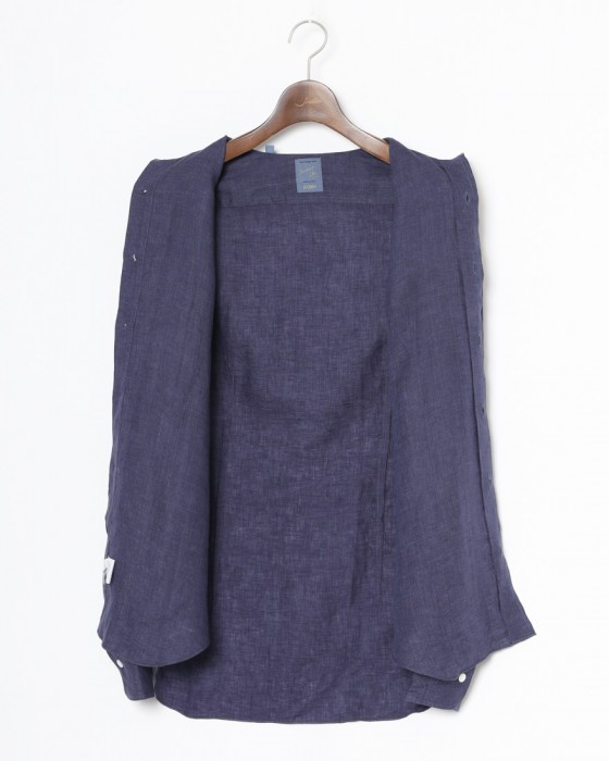 BARBAリネン ワイドカラー シャツ【New Bruno/DANDY LIFE】12l